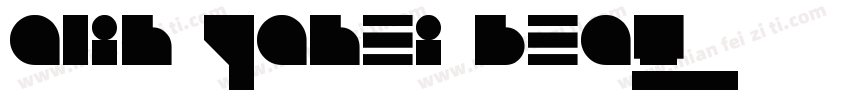 alih yahei beat字体转换